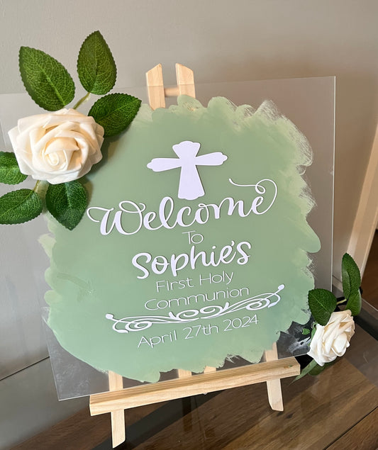 Personalised Acrylic Welcome Signs